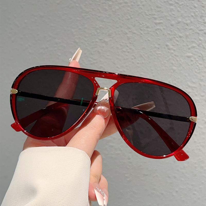 Retro Aviator Sunglasses for Men, 2025 New Fashion Multi-color Gradient Sunglasses, Trendy Casual Outdoor Decorative Sunglasses for Women