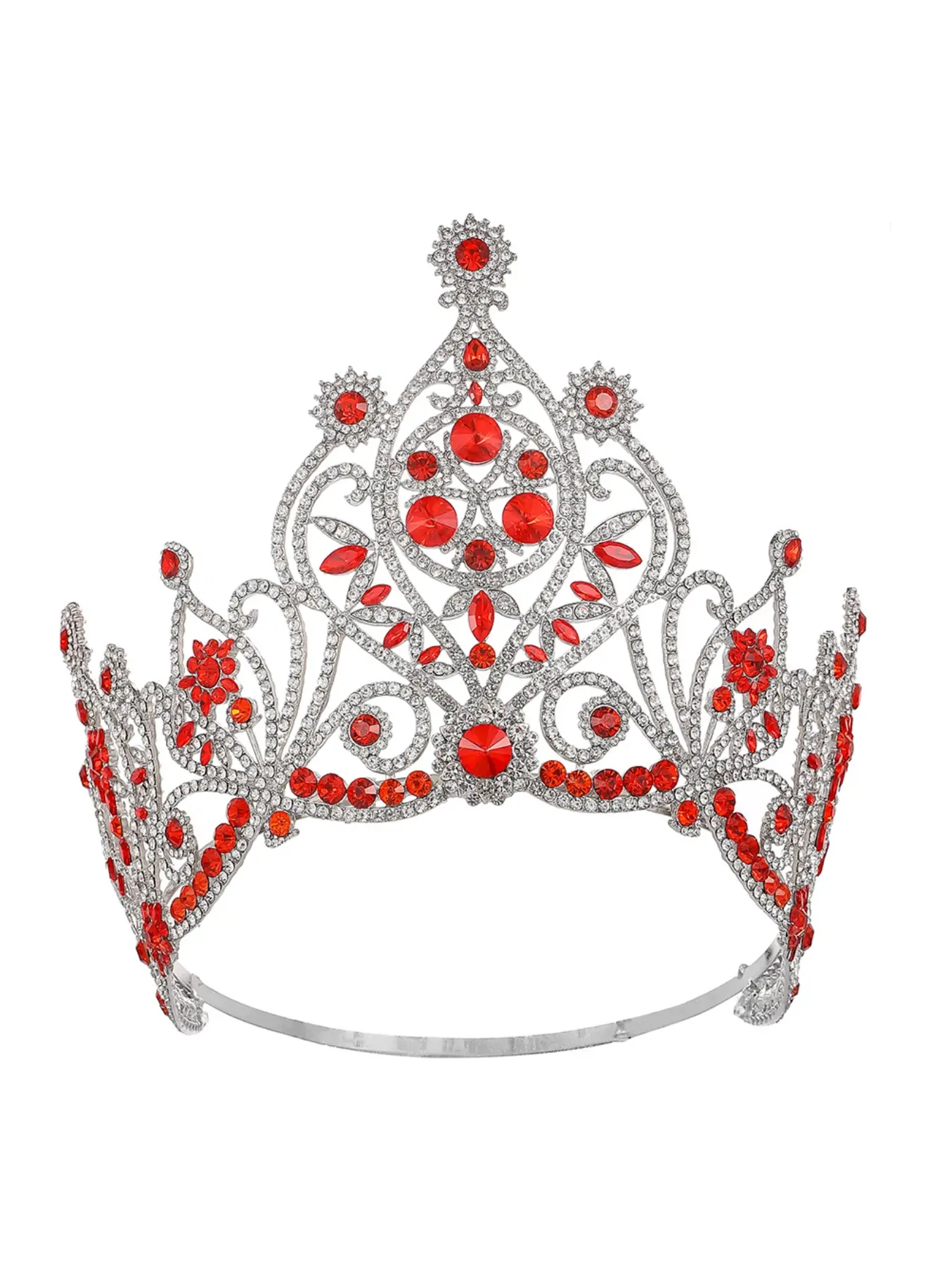 Beauty pageant crown oversized baroque tiara European and American runway full crown luxury crown