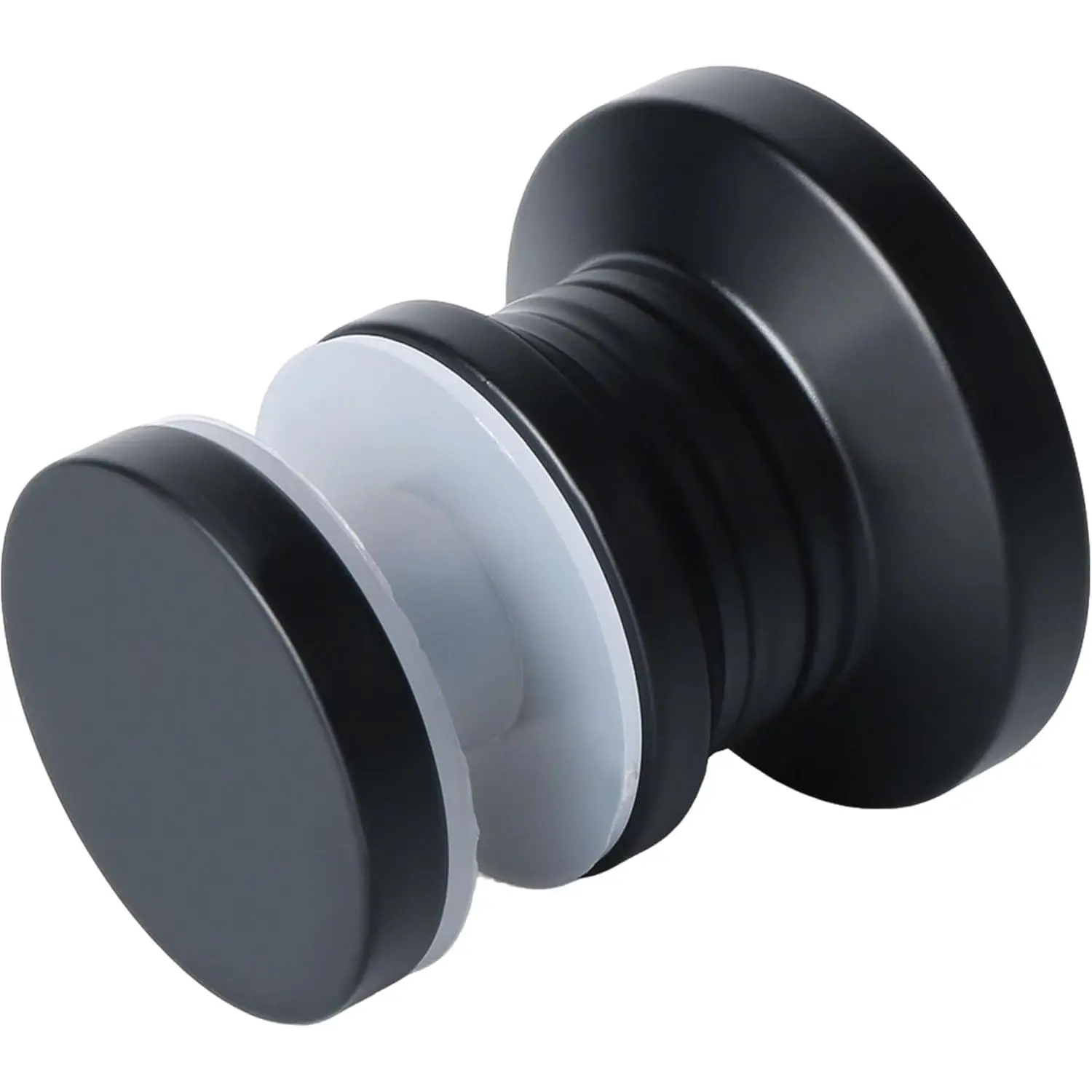 Shower Glass Door Handle,Sliding Shower Doors Knob,Matte Black | Single Side Pull Hardware   for Bathroom Glass Doors,Solid SUS304 Stainless Steel Knobs