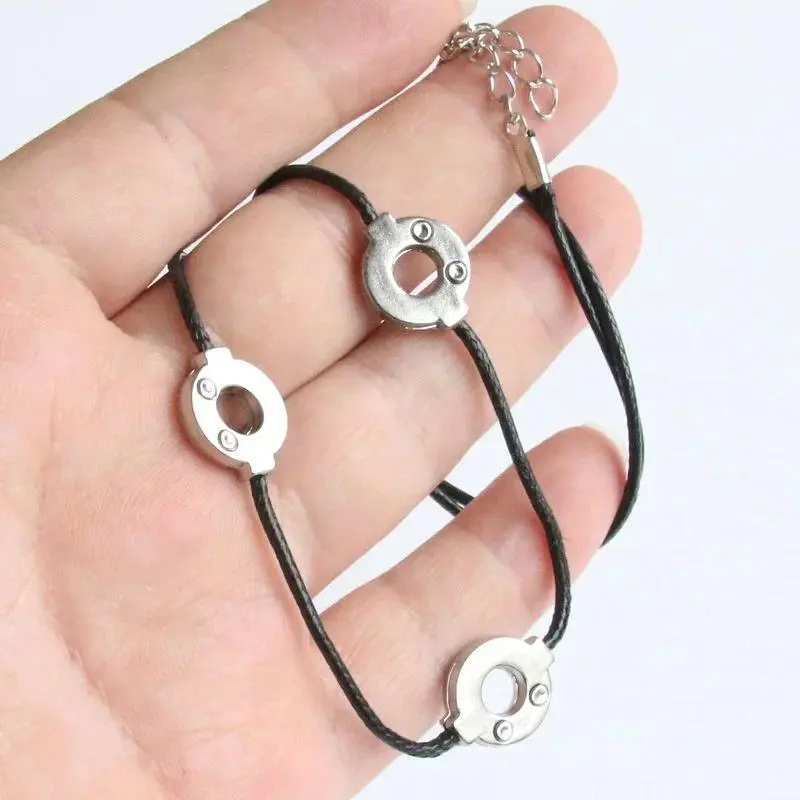 Naruto Pendant Necklace Classic Japanese Anime Accessores Cosplay Akatsuki Itachi Cartoon Jewelry Men's Chain Gift Wholesale