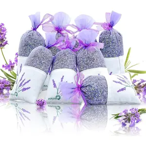 8 Packs Lavender Sachet Bags for Drawers and Closets, Long-Lasting Lavender Scented Sachets Home Fragrance Hanging Closet Odor Eliminator, Smell Good for House
