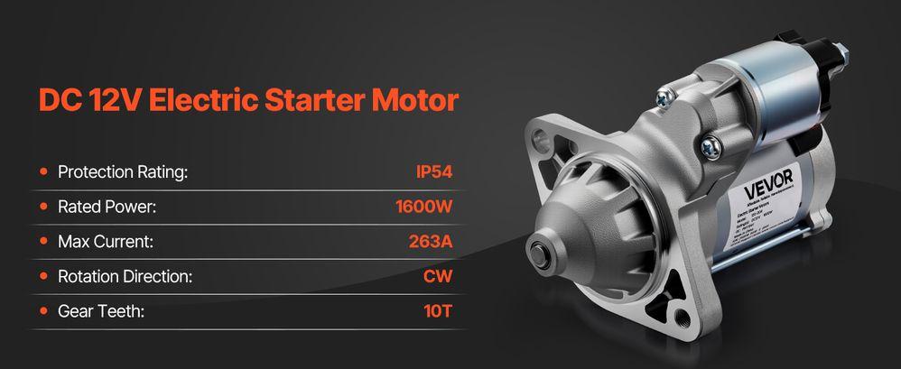 VEVOR Starter High Torque Starter Motor for Pontiac Toyota 17841 2800330 3371171