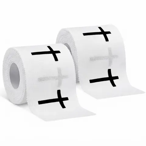 Yitape Christian Cross Sports Tape, Ideal for Football and Baseball, White/black, Essential for Gym Injuries, Athlete Must-Have Gear, Soccer Tape