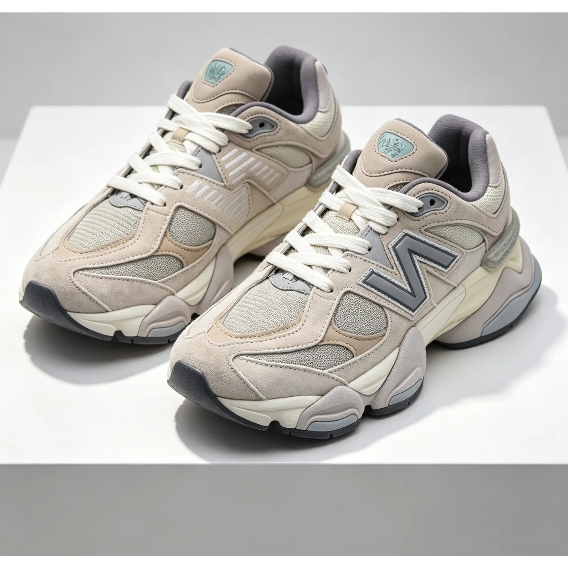 Vintage Color Block Dad Sneakers Oversized Cushion Walking Shoes Breathable Mesh Suede Mix Platform Trainers Unisex Daily Casual Street Fashion Athletic Shoes for Travel Workout