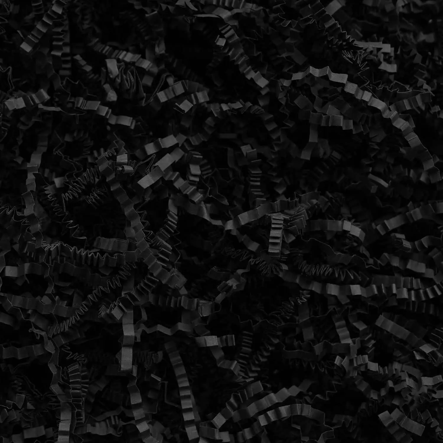 2LB Crinkle Cut Paper Shred Filler Recyclable Gift Wrap Confetti Raffia Grass Shred Paper for Easter Baskets Filler Creative Eggs Decor(Black)