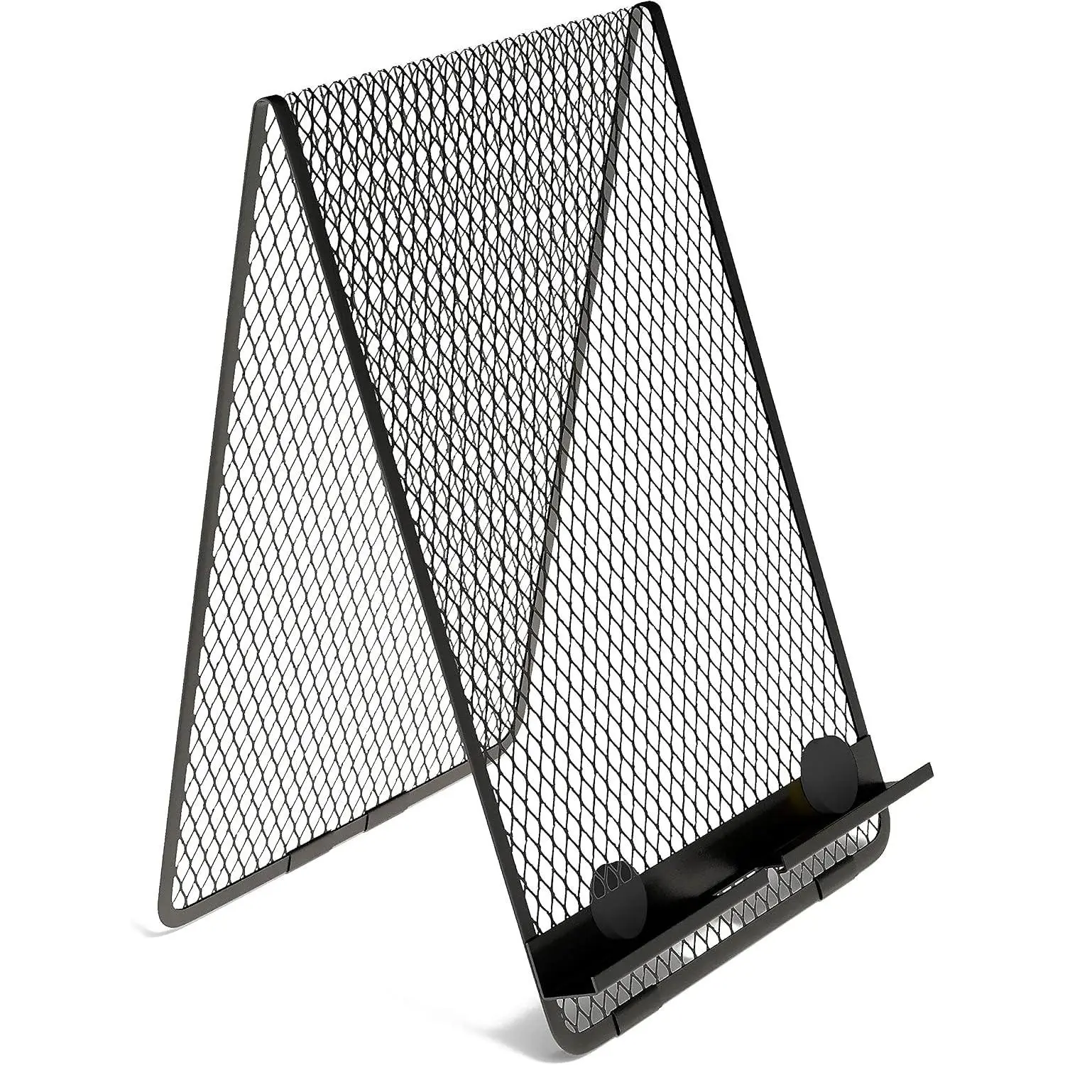 Magnetic Document Stand with Lip, Matte Black, Adjustable Copy Holder for Desk, Adjustable Paper Holder, 2-Pack