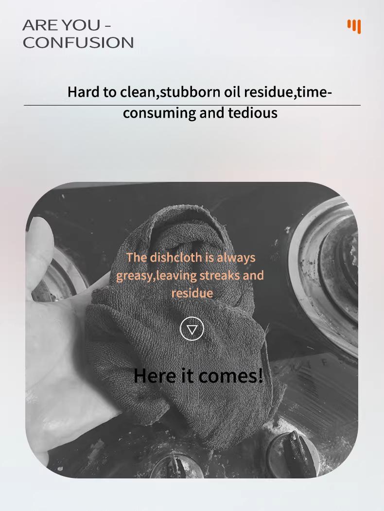 Thickened Dual-Layer Silver Wire Scrubber, Double-Sided Strong Cleaning, Oil-Resistant & Easy to Rinse, Kitchen Dishwashing Cloth