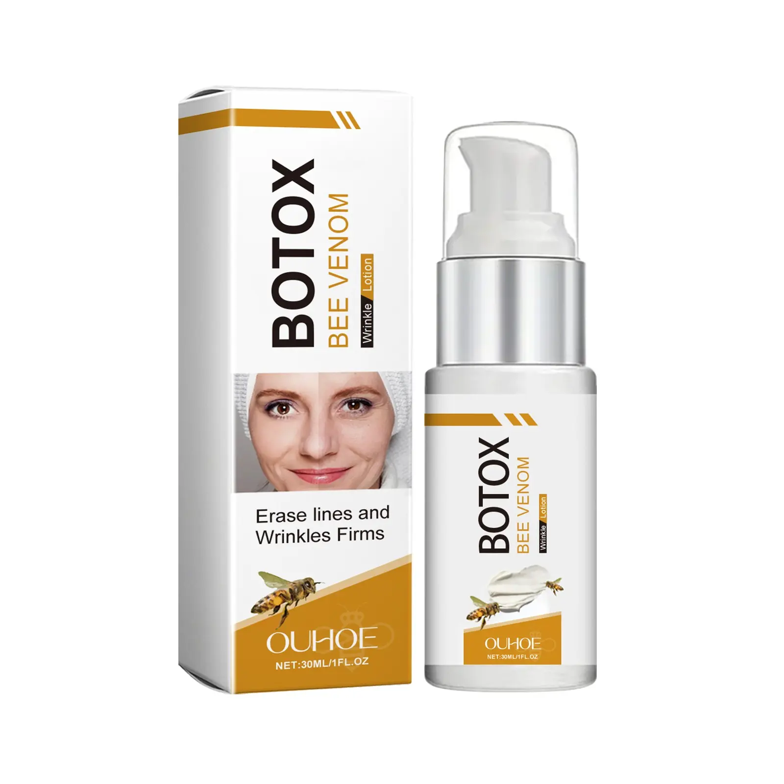 Bee Venom Facial Lotion, Hydrating Moisturizer, Nourishing Skin Care, Gentle Nutrition, Brightening Effect, Hydrating Facial Cream