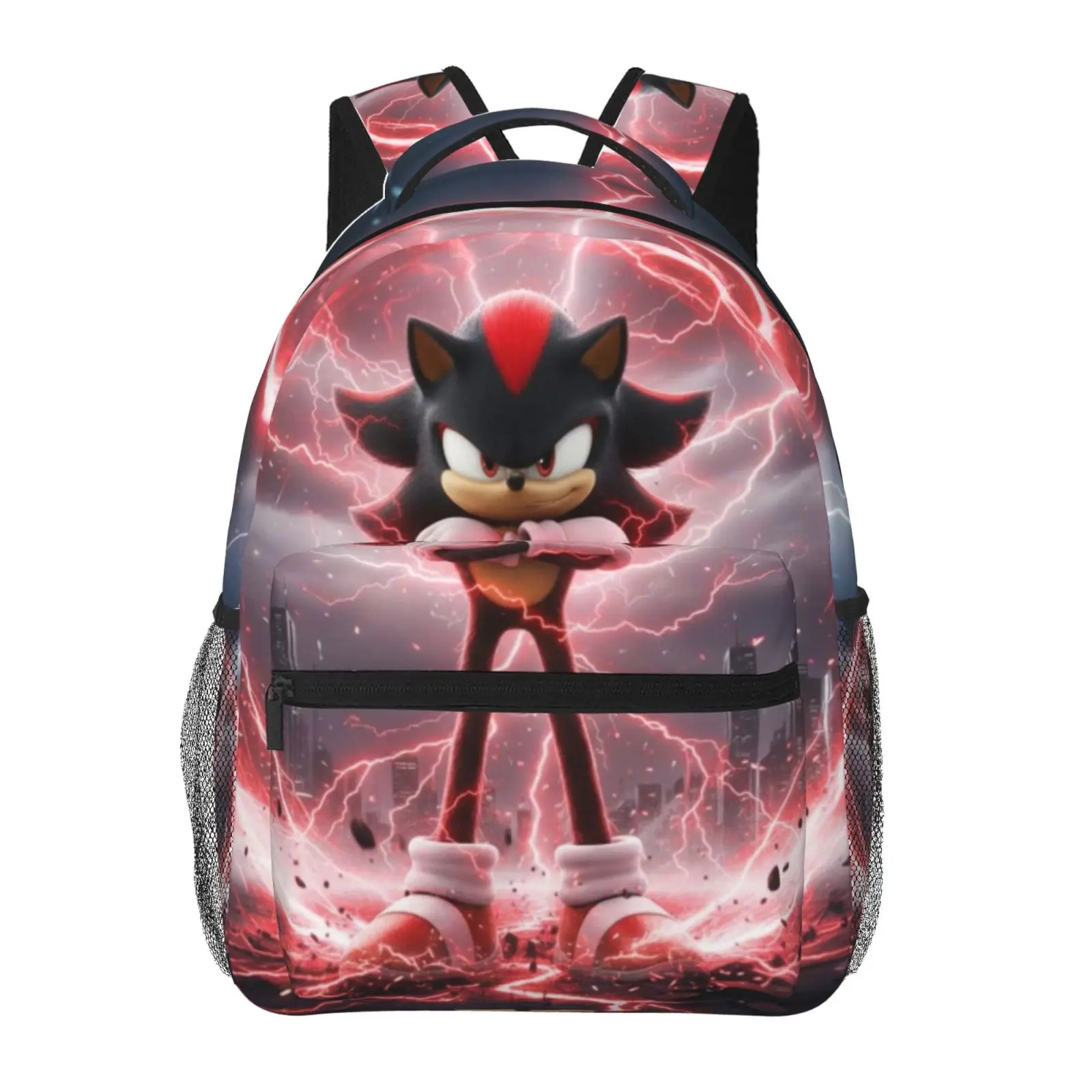 Kids backpack, Shadow The Hedgehog2 School bag, Cute Cartoon Backpacks for girls boys, Adjustable Straps Bookbag for Office Travel Bag