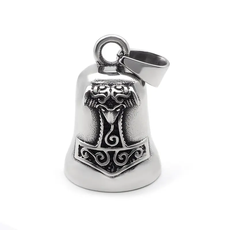 Iron Tower Theme Decorative Bell, Motorcycle Rider Accessory, Versatile Use, Perfect for Motorcycles, Backpacks, Wallets, Handbags, Hanging Bell Charm