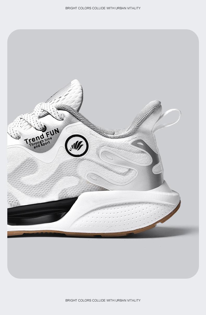 Men's Summer Fashion Trendy Lace-Up Running Shoes, Mesh Men's Shoes, Thick-Soled Comfortable Low-Top Sneakers