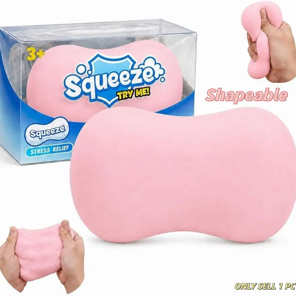 Crispy Soap Stress Ball Toy, Sensory Squeeze Ball, Asmr Squeezing Sensory Ball for Kids and Adults, Fun Building Block Filler, Office, Classroom, Travel Stress Relief, Squeeze Stress Balls