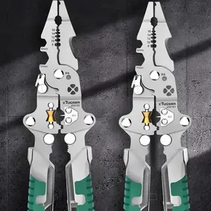Electrician's special tool with electric testing, wire separation, wire winding, wire pressing functions, folding electrician pliers, multi-functional wire stripper Cordless Angle Grinders