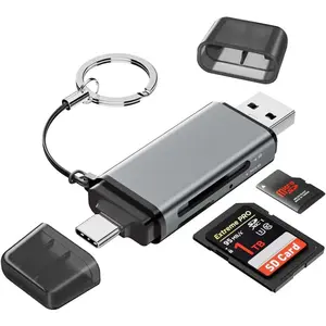 SD Card Reader USB C,  Slots USB A & USB C Memory Card Adapter for MicroSD, SDHC, SDXC, Simultaneous Read & Write Slot Compatible Laptop,  17, MacBook Neo/Pro/Air, iPad Pro, Android