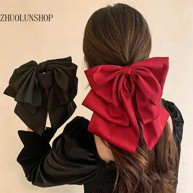 Elegant Sweet Bowknot Hair Claw Clip| Viral Coquette Soft Girl Daily Staples, Trendy Cute Decorative Jaw Hair Accessory For Women & Teen Girls, Versatile Fashion Hair Decor For All Casual Hairstyle Styling