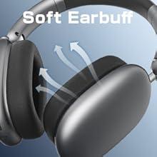 Wireless Headphones Over Ear, Bluetooth 5.4 Headsets, Hi-Fi Stereo, ANC Noise Cancelling, Built-in Microphone, 30 Hours Playtime, 3.5mm Jack, Lightweight for Phones, Computers, Games(Silver)