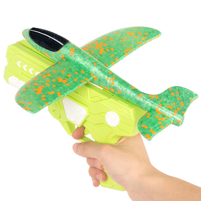 Colorful Durable Foam Airplane Launcher Toy, 1 Set Outdoor Fun Handheld Hand-Throwing Airplane Toy, Outdoor Sports Toy for Kids, Birthday Gift for Boys & Girls