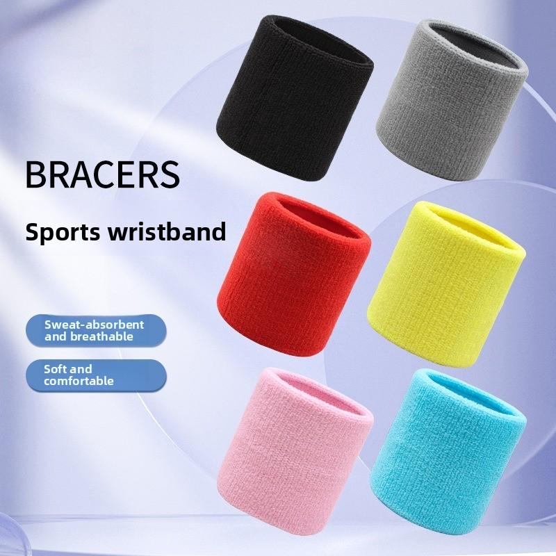 Moisture-absorbing wrist guards, men's and women's sports, high-elastic running, sweat-wiping basketball, fitness riding, outdoor fluorescent color, wrist straps, protective gear Moisture-absorbing wrist guards, men's and women's sports, high-elastic running, sweat-wiping basketball, fitness riding, outdoor fluorescent color, wrist straps, protective gear