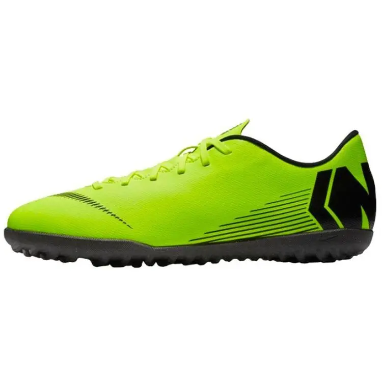 Nike Mercurial Vapor 12 Simple Low-Top TF (Rubber Studs) Non-Slip Durable Soccer Shoes AH7386-701