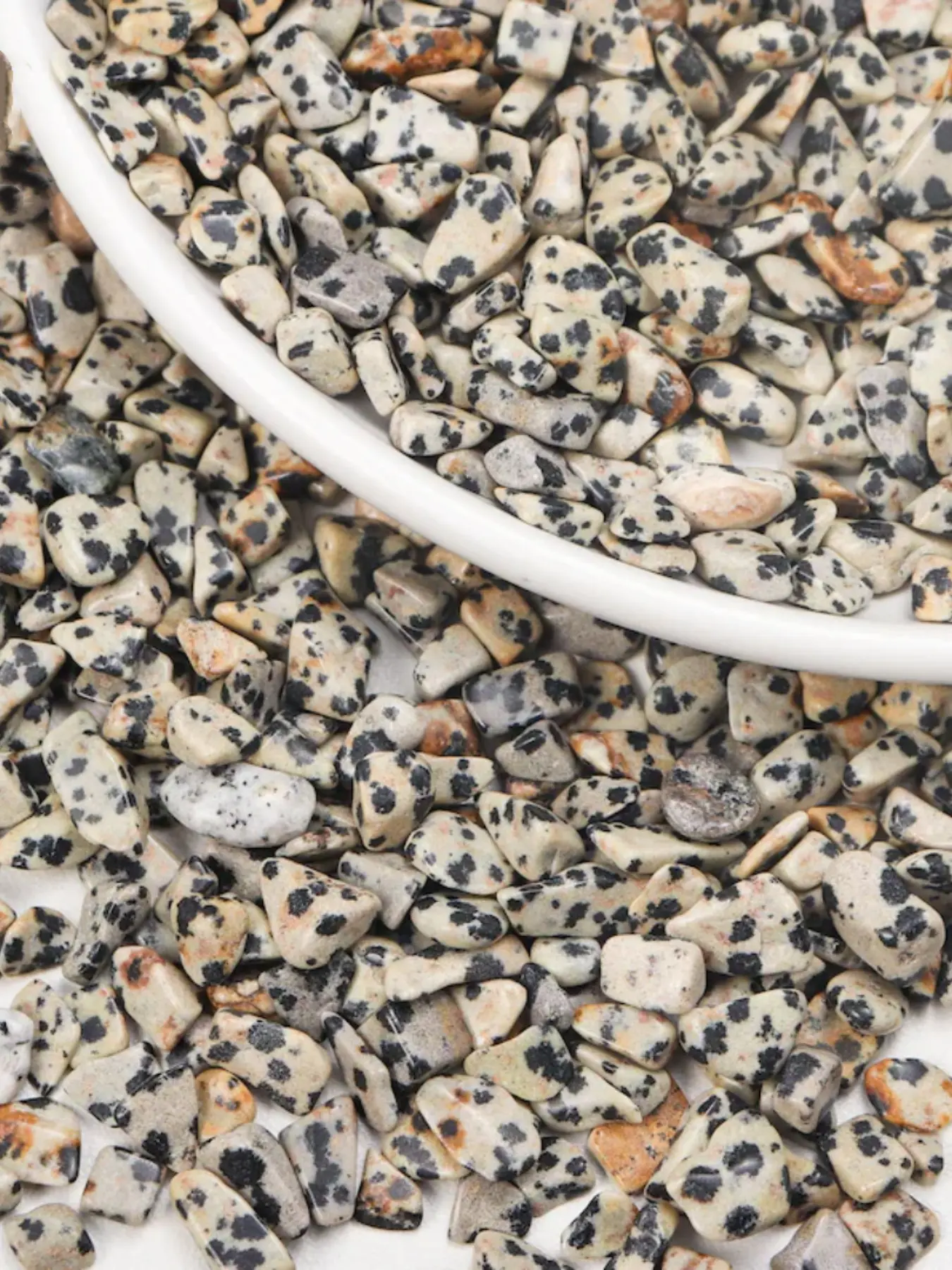 Natural Leopard Skin Jasper Quartz Crystal, Polished Stones Particles, Dalmatian Jasper Gemstone Mini Crystals, Speckled Home Decorative Stones