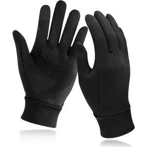 Lightweight Running Gloves, Touch Screen Anti-Slip Warm Gloves Liners  Cycling Biking Sporting Driving  Men Women