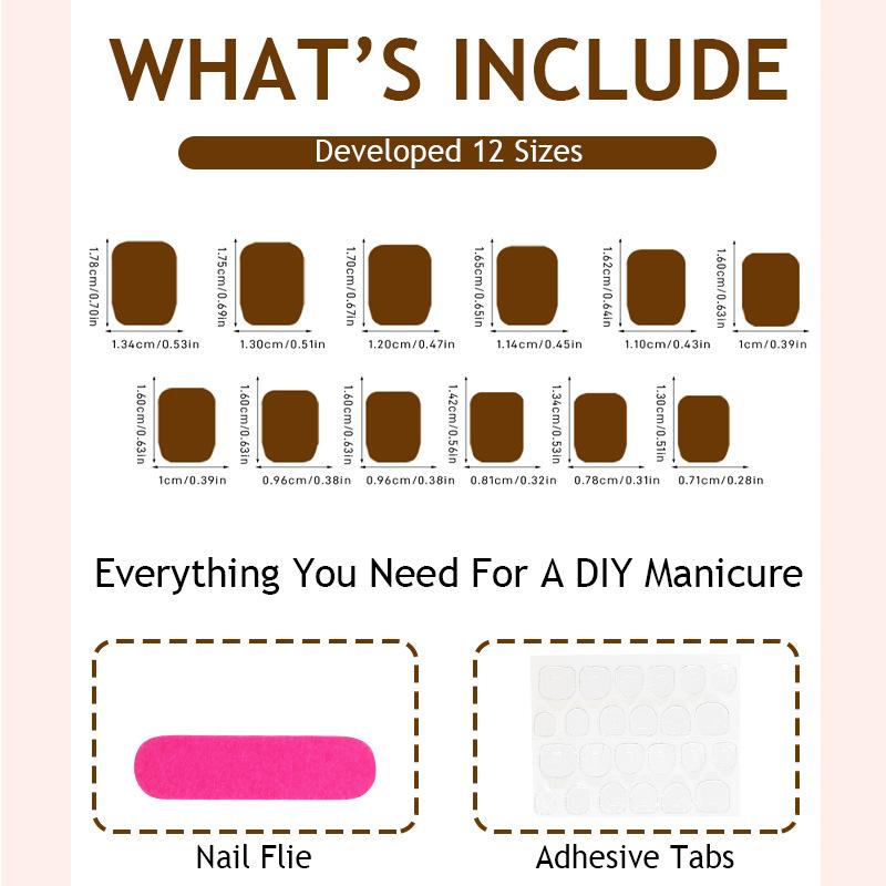 Wearable Nails, Removable Solid Color Nail Stickers, Wholesale of Finished Fake Nails, Short Style Manicure