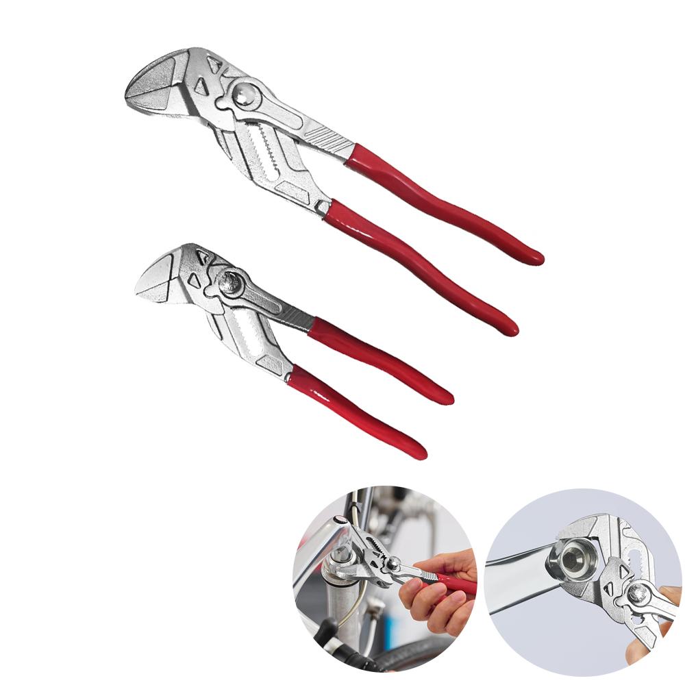 Chrome Pump Pliers, Multifunctional Portable Opening Adjustable Pliers Wrench, Quick Water Pump Pliers, Professional Bicycle Repair Tool, Heavy Duty Hardware