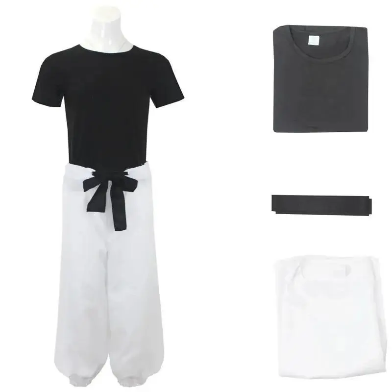 ⭐️COS⭐️Jujutsu Kaisen Cosplay Costume Fushiguro Toji Satoru Gojo Wig T-Shirt Pants Set Anime Halloween Christmas⭐️