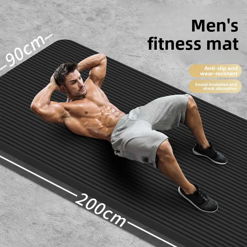 20mm Extra-Thick Non-Slip Heavy-Duty Shock-Absorption Exercise Mat for Home Gym, Yoga & Floor Workouts