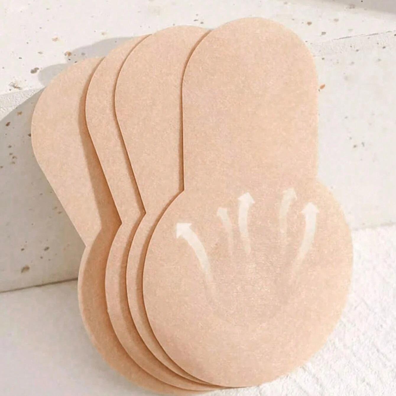 5 Pairs 8cm Disposable Breast Lift Tape, Seamless Push-Up Bra, Invisible Backless Bra, Anti-Slip Design, Ideal for Large Breasts