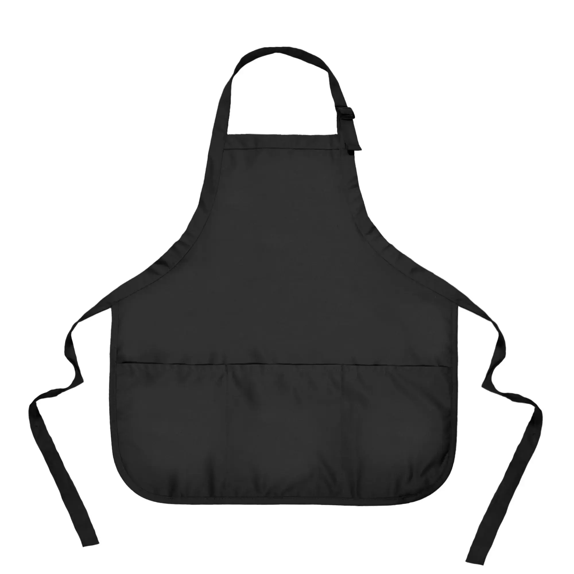 70x65cm 3-Pocket Apron, Unisex Kitchen Cooking Apron, Adjustable Polyester, Suitable for Commercial/retail Kitchens, Durable Design