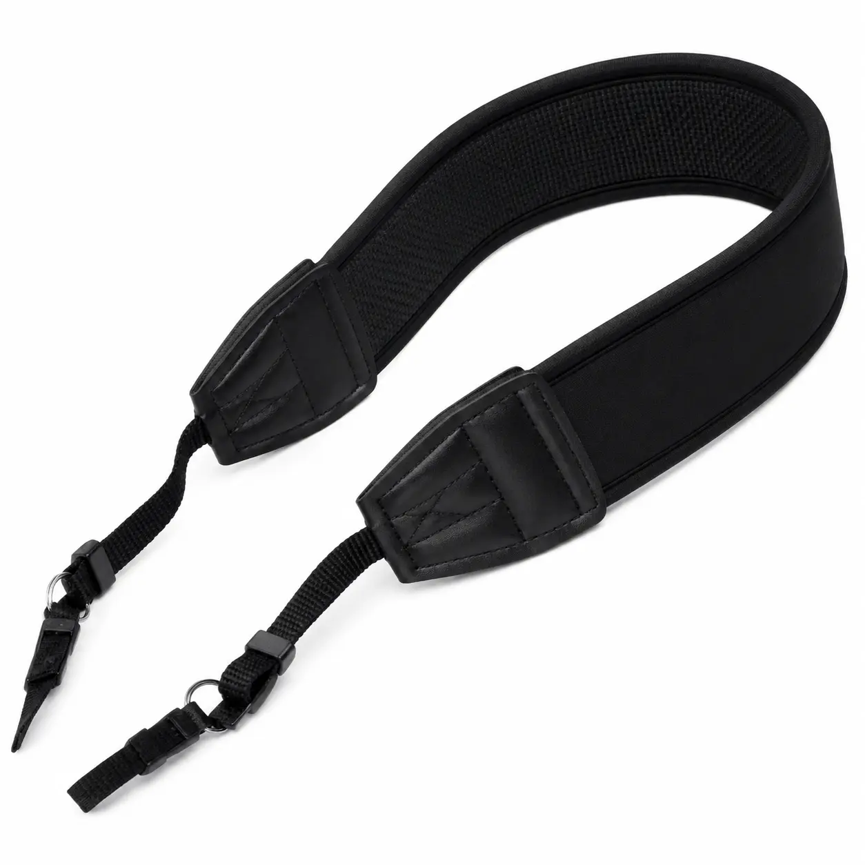 Ergonomic Padded Camera Neck Strap with Extra-Wide Shock-Absorbing Webbing for Comfortable, Secure Carrying of DSLR and Mirrorless Cameras—Adjustable Fit, Soft Foam Padding, Durable Nylon Construction, Ideal for Photographers and Videographers