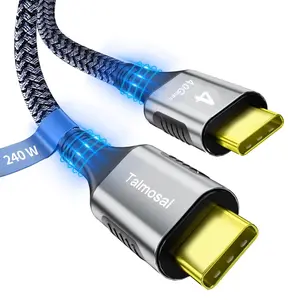 USB4 Thunderbolt 4 Cable 1.6FT, Support 8K@60Hz, 4K@144Hz 40Gbps/240W PD Charging for iPhone 17, Mac mini M4/M4 Pro, MacBook Pro, Docking, eGPU, SSD, Surface Pro