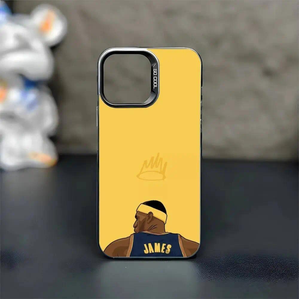 Basketball Lebron James 23 Phone Case For iPhone 17 Air 16 15 14 13 12 Pro  Max Plus Black Matte Shockproof Cover - TikTok Shop