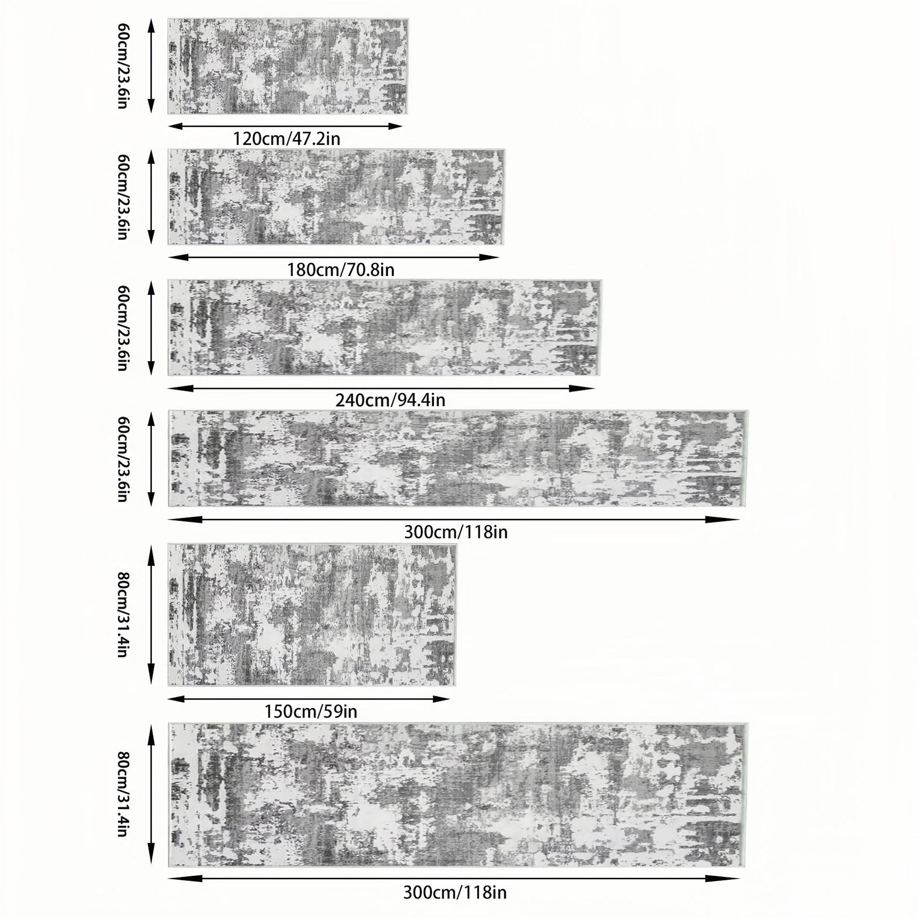 Household Modern Large Rug, Modern Area Rug, 1 Count Abstract Pattern Soft Hallway Runner Rug, Non-slip Durable Decorative Carpet for Kitchen Home, Dad Gifts for Fathers Day