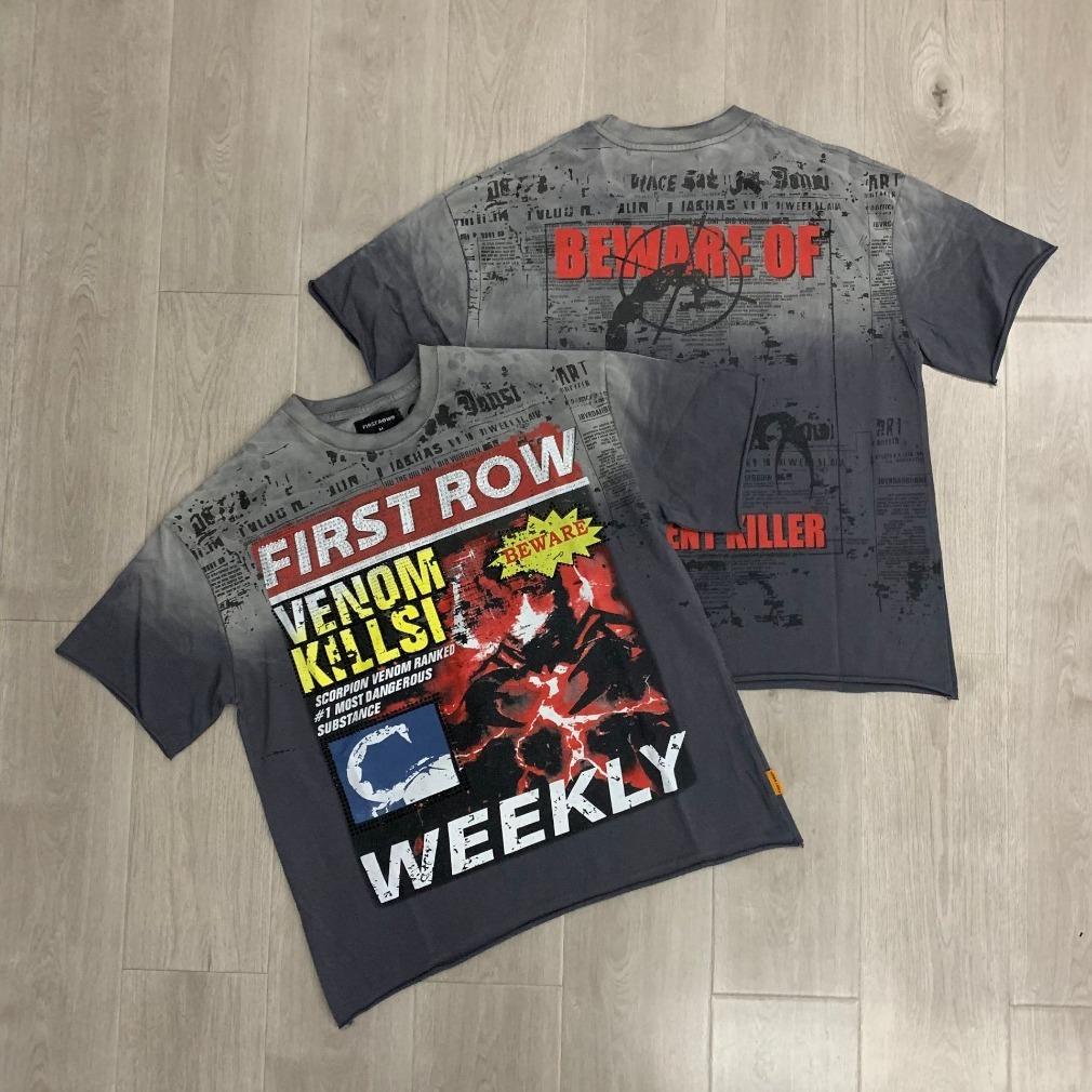 First Row Streetwear Vintage Washed Diamond Rhinestone Cropped Tee Y2K Retro Hip Hop Bling Shiny Graphic Oversized Loose Fit Crew Neck Short Sleeve Pure Cotton Viral Trendy Casual Daily Couple Matching Summer Streetwear Must Have Top For Men Unisex