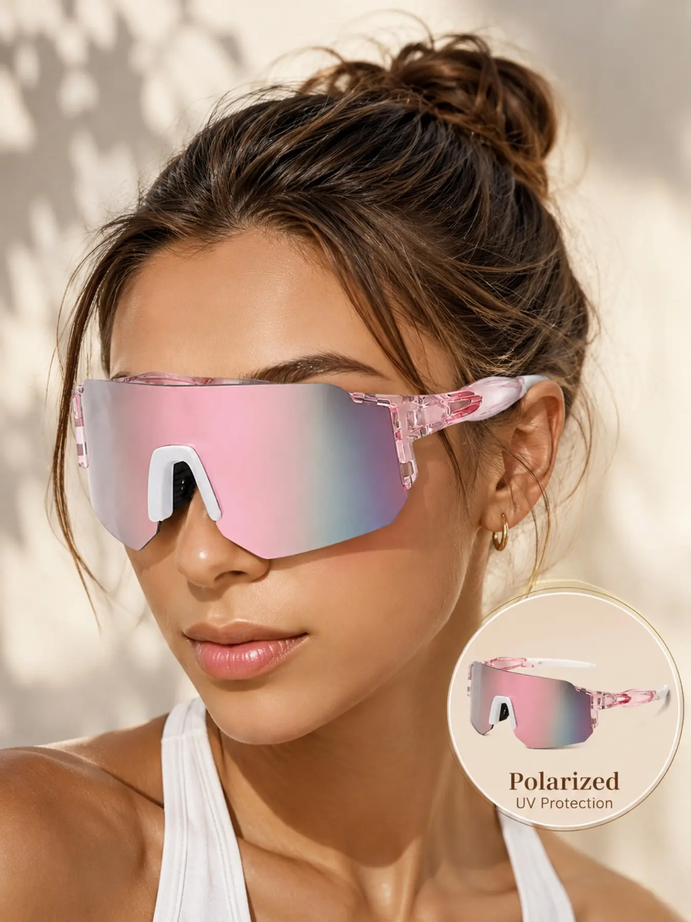 Sport Sunglasses with Windproof Rubber Frame, Secure Fit for Mountain Biking, Hiking & Outdoor Adventures, Durable Eye Protection Gear