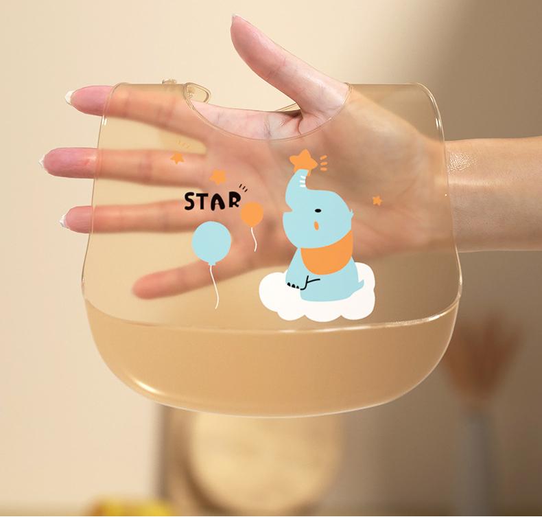 Easy Clean Silicone Bib!No More Mess During Baby Feeding 👶