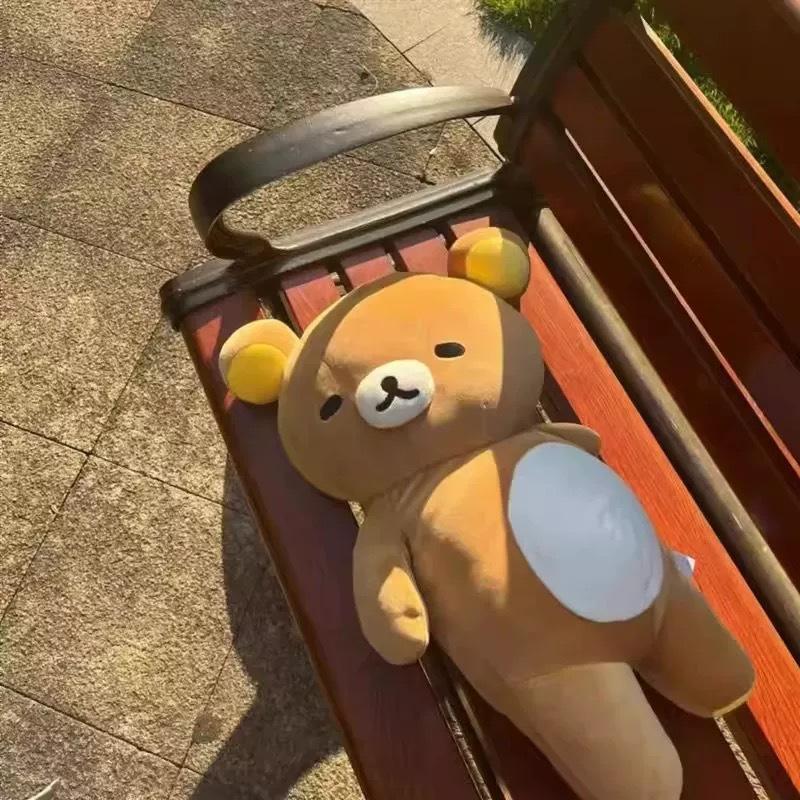 New 36-72cm Cute Cartoon Fatty Rilakkumas Plush Toy Doll Sleeping Hug Pillow Sofa Cushion Room Decoration Festival Surprise Gift