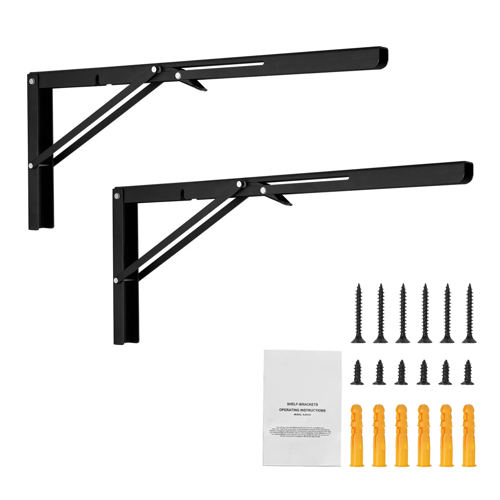 Shelf Bracket Foldable, Heavy Duty Floating Shelf Brackets, Stylish Appearance