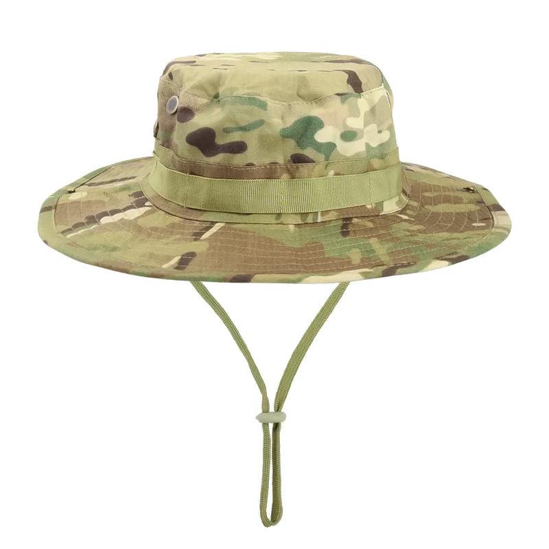 Tactical Camo Boonie Hat for Men, Wide Brim UV Protection Sun Hat for Fishing, Hiking, Hunting & Outdoor Adventures