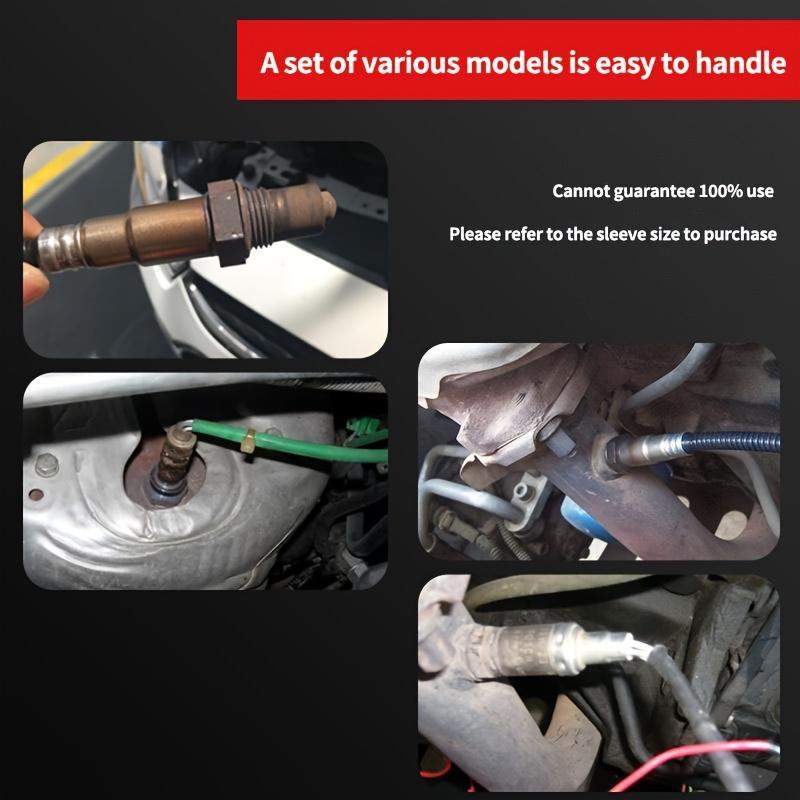 Japanese Oxygen Sensor Socket, Hex Bit Socket, Drive Sockets, Contains Oxygen Sensing Socket, Easy Installation Tool, Metal Working Part, Automotive Repair Accessory, Oxygen Sensor Wrench