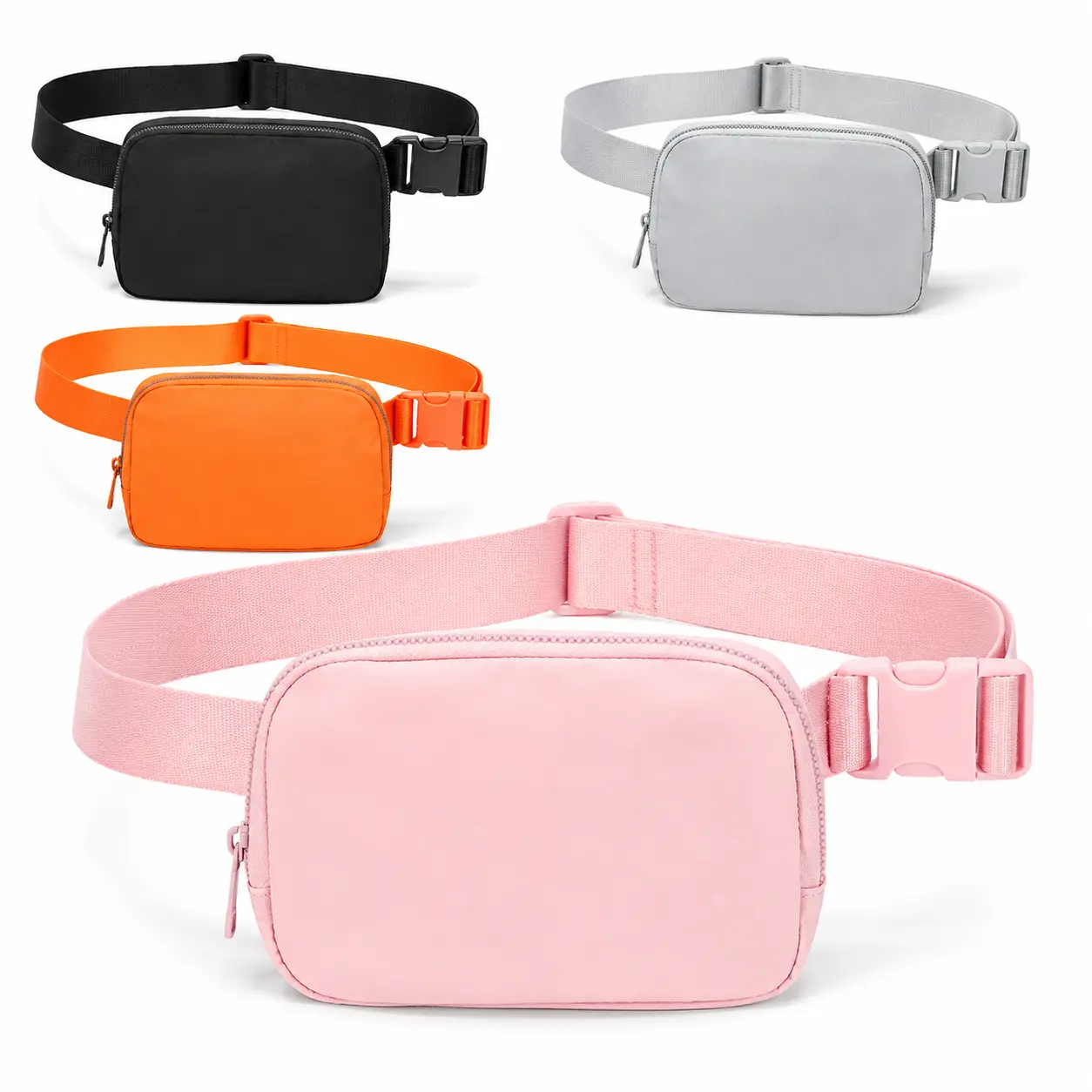 Unisex Compact Fanny Pack - Lightweight Activewear Belt Bag with Adjustable Waist Fit for Running, Travel, and Jogging, Jogging Equipment, Crossbody Fanny Pack, Walking