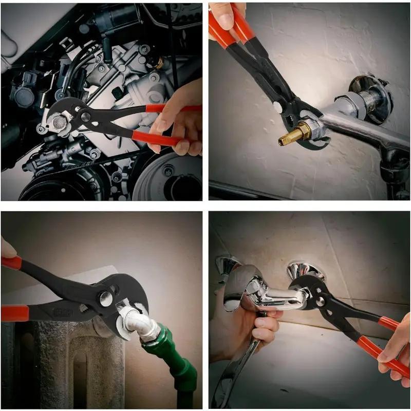 Quick Adjustable Pump Pliers, V-shaped Multi-tooth Pliers, Multi-functional Universal Pliers, Large Cutter Pliers, Quick Release Pipe Pliers