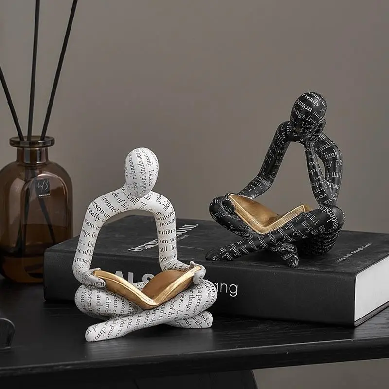 Artistic Couple Figurine Decor, Perfect for TV Stand, Bar Cabinet, Living Room, Car, Birthday, Valentine's Day Gift