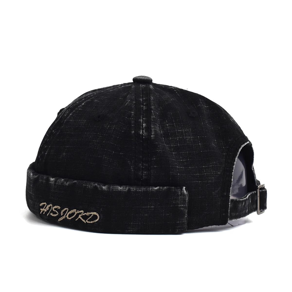 Four Seasons Cotton Solid Docker Cap Brimless Hat Beanie Hats Landlord Sailor Cap Men and Women