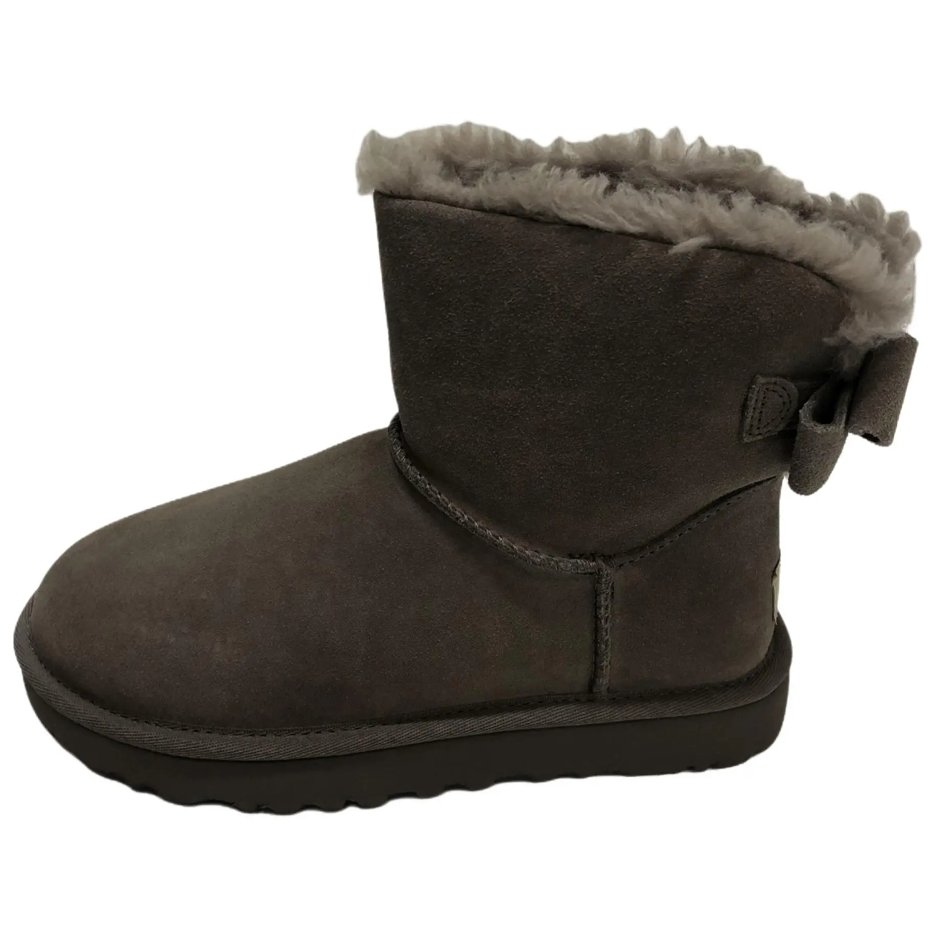 UGG Mini Bailey Bow Suede Warm Versatile Comfortable Snow Boots 1153514-SKP