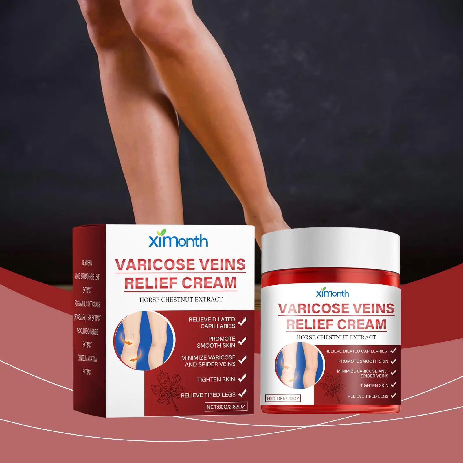 Naturally Derived Rosemary Repair Solid Gel Cream, Hydrating Leg & Body Care, Deep Moisturizing Daily Treatment, Soothes Fatigued Skin, Softens Rough Texture, Minimizes Visible Surface Veins for Adults