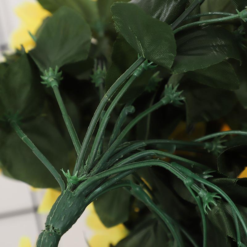 Faux Big Hydrangea Violet Hanging Vines, Durable Plastic Silk Flower Garlands, Balcony Railing Wedding Decor, Home Indoor Outdoor Wall Hangings, Plastic Faux Flowers