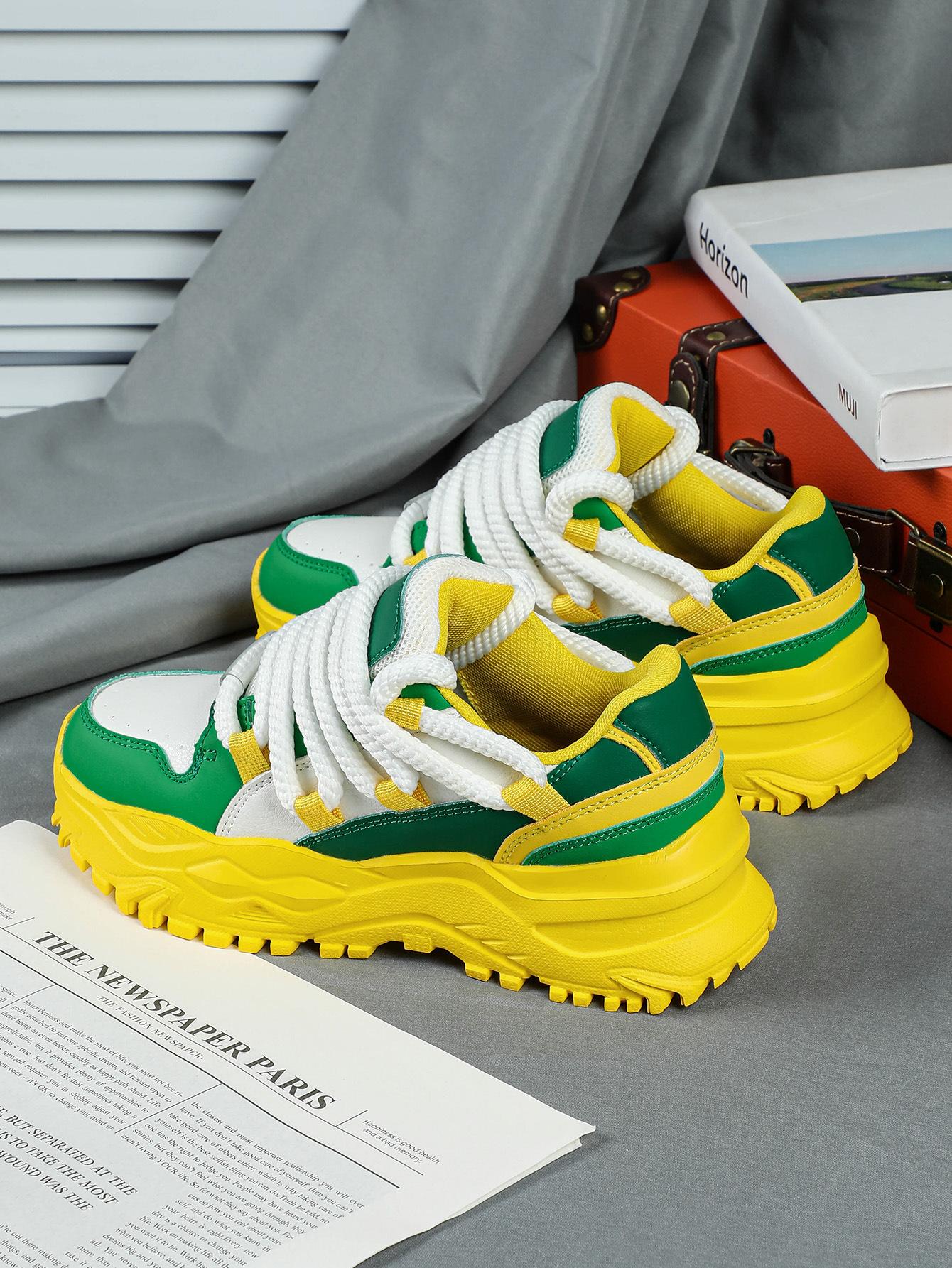 2026 trendy thick-soled fashion casual outdoor dad shoes, couple's versatile sports shoes, soft-soled comfortable student school shoes